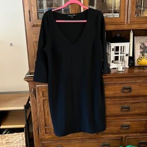 Black 3/4 sleeved mid length dress. NWT
